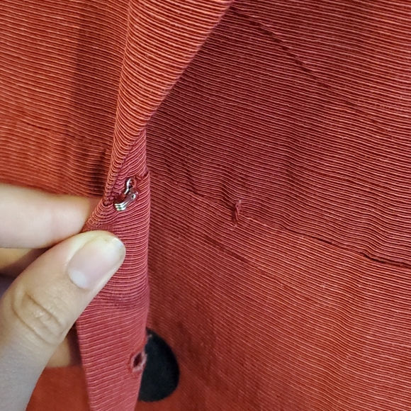 FONTAINE COAT DRESS - RED RIBBED RAYON Trashy Diva - Picture 10 of 13